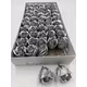 Trandafiri de sapun Silver cutie 50 de flori